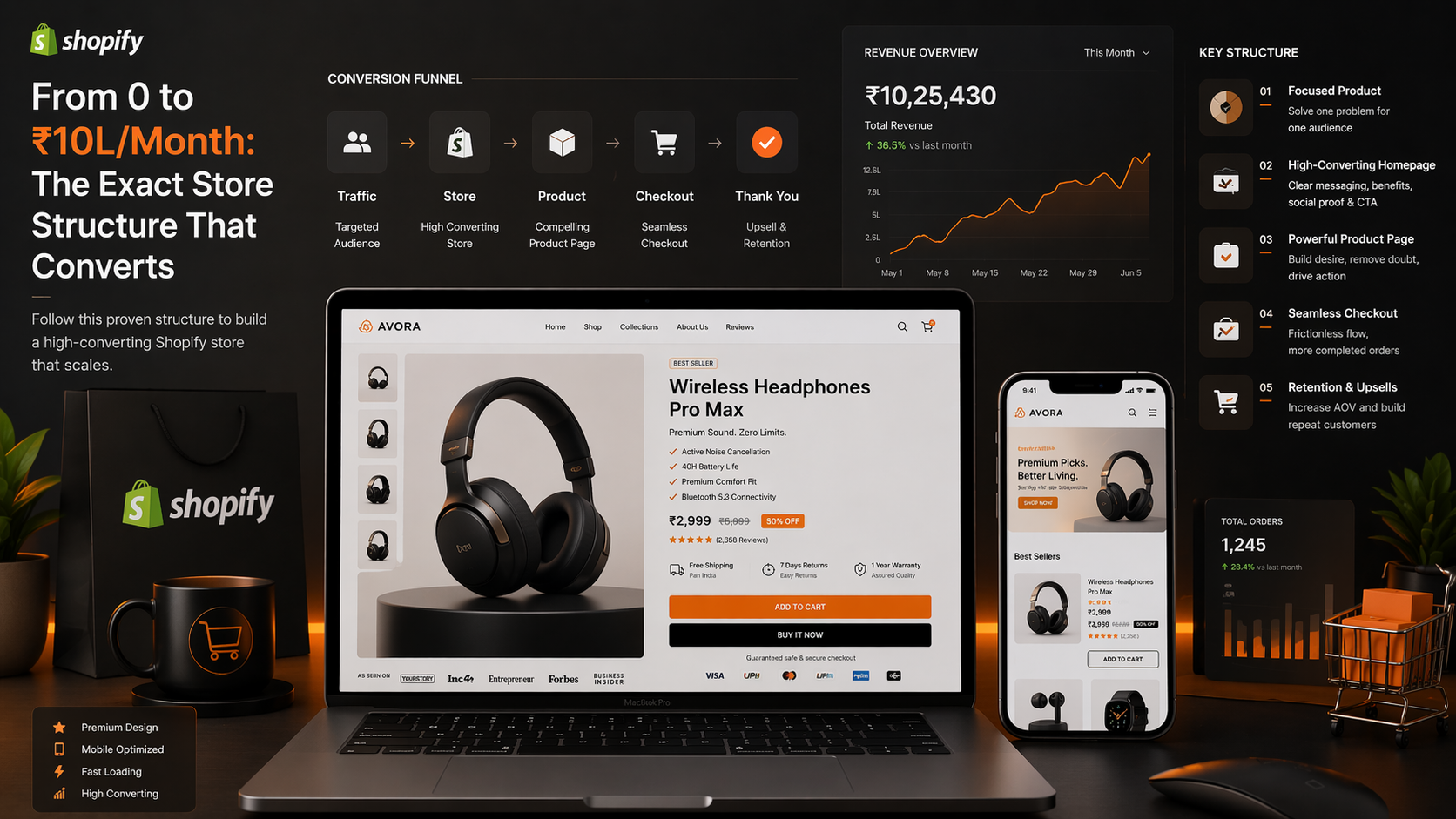 From 0 to ₹10L/Month: The Exact Shopify Store Structure That Converts