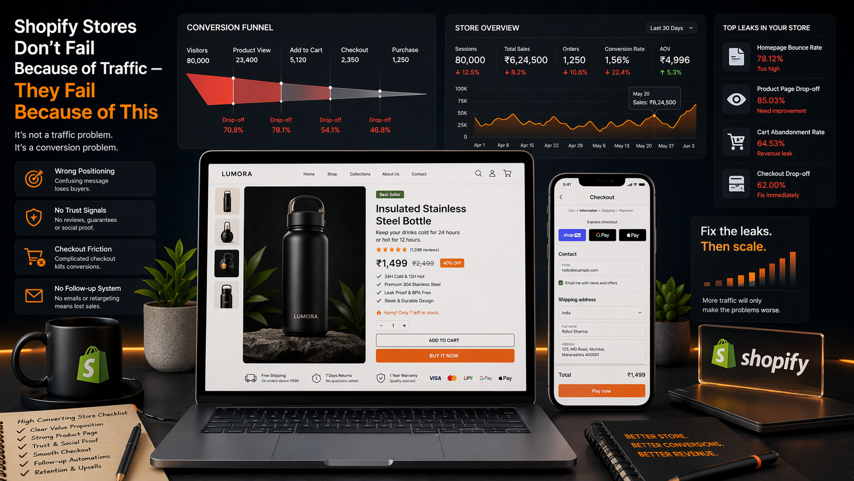 Shopify Stores Don’t Fail Because of Traffic — They Fail Because of This